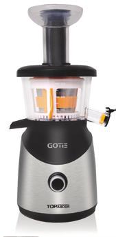 GSJ-400M 15 WYCISKARKA WOLNOOBROTOWA BPA free elementy pozbawione bisfenolu A prędkość obrotowa 40 RPM funkcja czyszczenia silnik DC o mocy 150W dwa kierunki pracy silnika zabezpieczenie przed