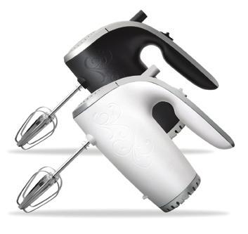 GHM-350 23 MIKSER 350W 5 poziomów prędkości dwa komplety mieszadeł uchwyt na końcówki miksujące niska waga ergonomiczny uchwyt dostępny w dwóch kolorach EAN
