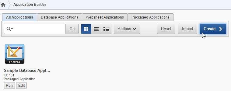 2. Podstawy narzędzia Application Builder, budowa strony, kreatory aplikacji 1. Utwórz aplikację ze skoroszytu emp_prac.csv.