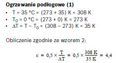 podłogowego (temperatura projektowana 35C)