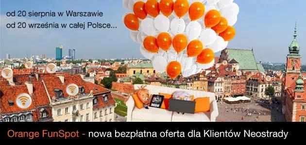 Orange FunSpot w Warszawie a miesiąc później, czyli 20 września usługa będzie dostępna na terenie całej Polski.
