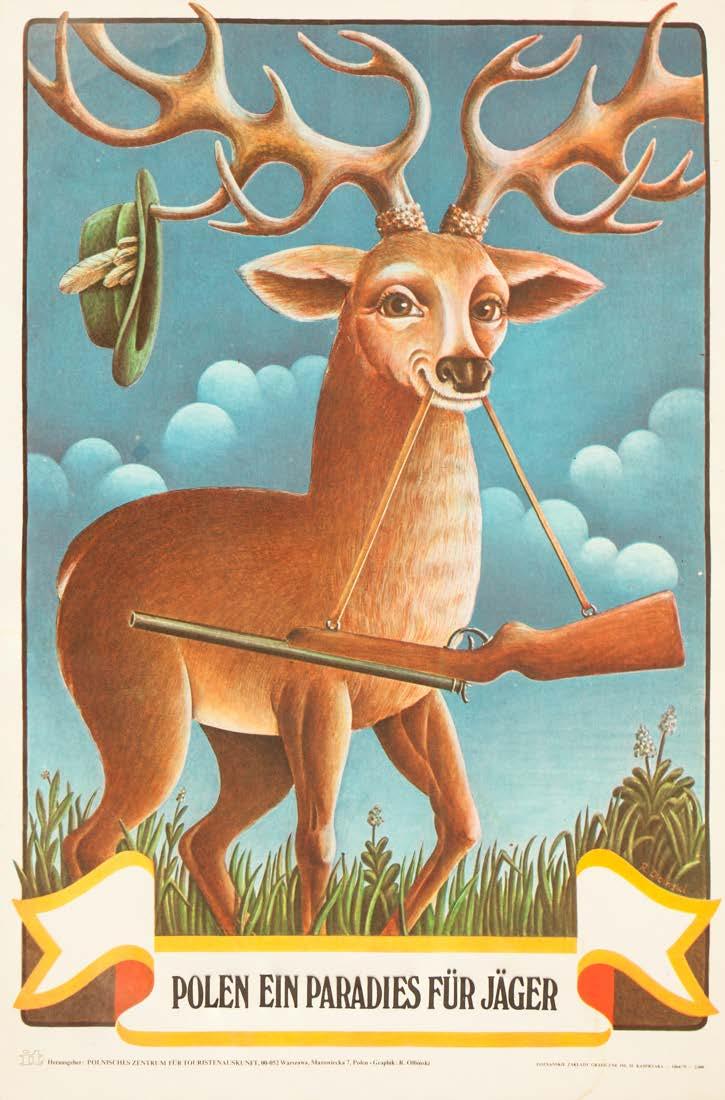 60 58. Plakat Polen ein Paradies fur Jager proj. Rafał Olbiński, 1979 r.
