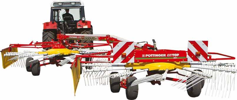 Hydraulicznie regulowane zgrabianie boczne gdy wymagana jest elastyczność EUROTOP 691 A EUROTOP 611 A 10 ramion w karuzeli, szerokoêç