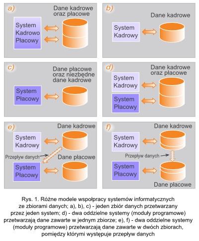 danych) lub półautomatycznie (za pomocą teletransmisji, przy wykorzystaniu specjalnych funkcji eksportu/importu danych). Taki przepływ występuje np.