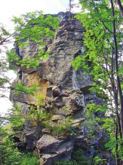What is even more noteworthy, is the group of rocks with a splendid rock tower 12 meters long and 6 meters high (Fig.