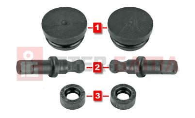 H Bolce regulacyjne z uszczelnieniami 0 H H55 ZAŚLEPKA GUMOWA / PLUG H BOLCE REGULACYJNE / ADJUSTING BOLT H55 USZCZELNIENIE / ADJUSTING BOLT SEAL Caliper