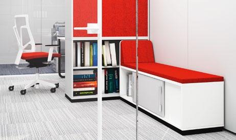 One solution to this problem is dividing an office into zones that facilitate the performance of particular tasks.