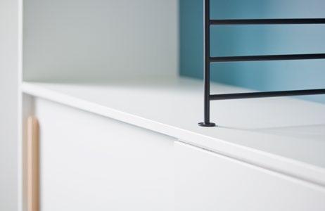 The Play&Work freestanding cabinets help section off a space without the need to generate a fixed division.
