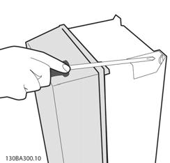 Montaż ram A5, B1, B2, C1 oraz C2 na tylnej ścianie o słabszej konstrukcji, przetwornica musi być