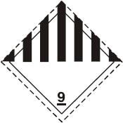 Opis dokumentu przewozowego (ADR) : UN 3082 MATERIAŁ ZAGRAŻAJĄCY ŚRODOWISKU, CIEKŁY, I.N.O. (alkyldithiophosphate), 9, III, (E) 14.3. Klasa(-y) zagrożenia w transporcie Klasa (ADR) : 9 Etykiety ostrzegawcze (ADR) : 9 14.