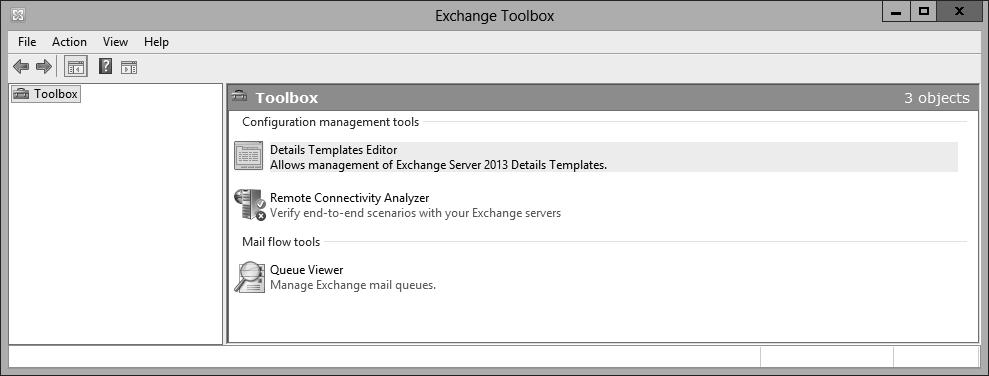 Remote Connectivity Analyzer Pozwala administratorom przeprowadzać testy łączności dla poczty przychodzącej, programu ActiveSync, Exchange Web Services, usługi Outlook Anywhere i Outlook 2003 RPC