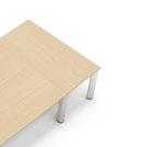 Table tops Blaty The CX 3200 modular conference table system is distinguished by its lack of a supporting structure (no frame) and the quick assembly of legs to the table top without the need to use