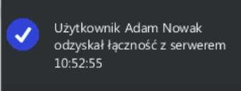 Sytuacja, w której się pojawia Przykładowa notyfikacja Typ Akcja po kliknięciu Kto widzi Awaria dyspozytorni zdefiniowanej w systemie jako zastępowana.