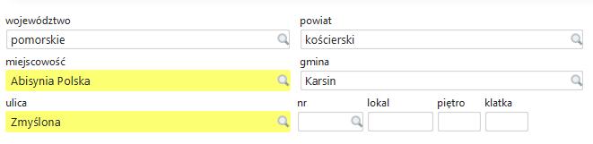 Rysunek 52 Wybieranie wartości z listy bez wpisywania Rysunek 53 