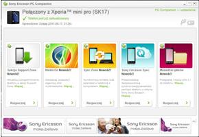 Do synchronizacji służy nam program PC Companion 2.