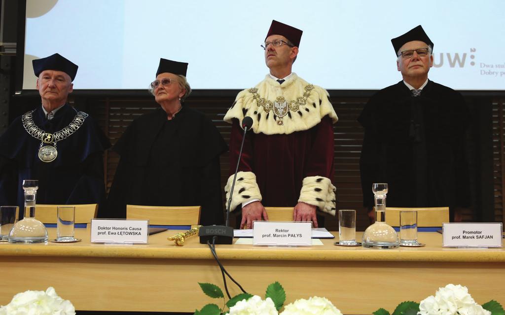Od lewej: prof. Janusz Adamowski, prof. Ewa Łętowska, prof.