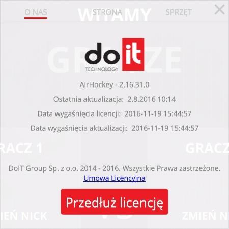 W okienku dostępne są informacje odnośnie wersji, licencji i aktualizacji aplikacji. Kliknięcie w tym okienku przycisku Przedłuż licencję otwiera okno widoczne na obrazie (8).