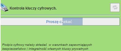 Jeśli ustawiona jest autoryzacja w oparciu o klucz cyfrowy, to wtedy procedura autoryzacji na podstawie klucza cyfrowego staje się niezbędnym elementem procedury logowania.
