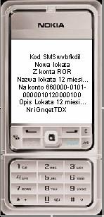 Przykład SMS'a 17 Doładowania telefonu Aplikacja Internet Banking umożliwia doładowania telefonów bezpośrednio z konta klienta banku. Opcje doładowań i przykładowe doładowanie opisano w 17.1.2.