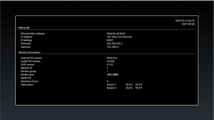 5.12. About (Informacje) Główne treści opcji Informacje: (1) System updates (Aktualizacje systemu) (2) Android version (Wersja Android) (3) Kernel version (Wersja Kernel) (4) Build number (Numer