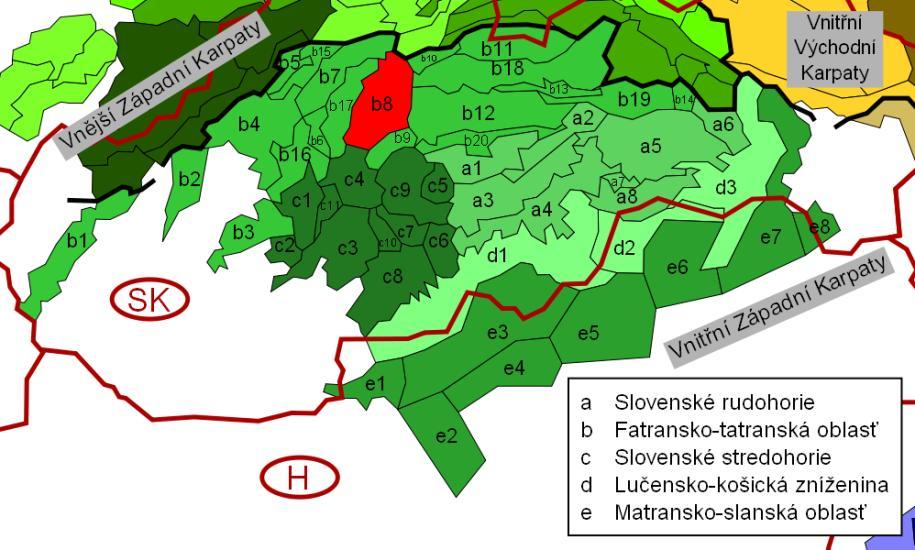 Wielka Fatra POŁOŻENIE GRANICE BUDOWA NAJWYŻSZE SZCZYTY PODZIAŁ Centralne Karpaty Zachodnie północna Słowacja ok.