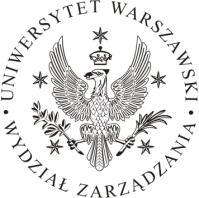 Uniwersytet Warszawski Wydział Zarządzania Sylabus Formularz opisu (formularz sylabusa) dotyczy studiów I i II stopnia A.