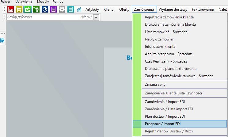 Import prognozy
