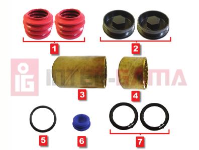 TSB 3709/4309/43 B00 0 0 B00 B5 USZCZELNIENIE / INNER BOOT B50 POKRYWA PLASTIKOWA / PLASTIC CAP B5 TULEJA / BRONZE BUSH Ø4 x Ø37 x 73 mm B508 TULEJA / BRONZE BUSH Ø4 x Ø37 x 30 mm B509 USZCZELNIENIE