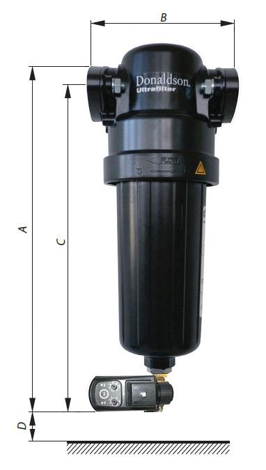 Specjalna konstrukcja separatora, w tym zastosowanie przegrody nad dnem zbiornika uniemożliwia ponowne porwanie kondensatu poprzez wznoszący się centralnie strumień sprężonego powietrza.