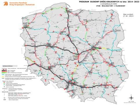 Klasyfikacja funkcjonalno-techniczna Klasy, DSR w Polsce planowana sieć wg Rozporządzenia Rady