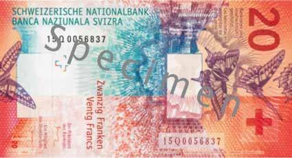 B/4 Szwajcaria 20 franków Wymiary: 130 x