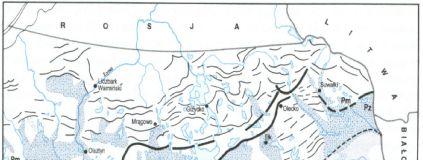 18 Mapa 3.4. Polska północnowschodnia geomorfologia. Źródło: J. Kondracki, 2009.