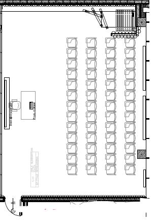 Numer pomieszczenia 4.02 (87,77m 2 ) - 52 osobowa sala seminaryjna wyposażona w przestawne krzesełka z pulpitami, a także w nagłośnienie, mikrofony i ekran sufitowy (możliwość łączenia z salą 4.