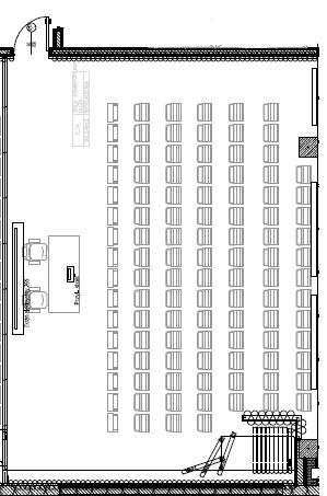 05 (85,13m 2 ) - 90 osobowa sala seminaryjna wyposażona w krzesła z pulpitami, a także w nagłośnienie, mikrofony i ekran sufitowy (możliwość łączenia z salą 4.