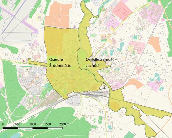 Obszar rewitalizacji W ramach obszaru zdegradowanego określone zostały granice obszaru rewitalizacji.