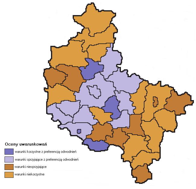nej części opracowania, zawierającej również przyjęty model oceny glebowo-wodnych uwarunkowań rozwoju melioracji oraz opis procedury jej przeprowadzenia z zastosowaniem techniki komputerowej. 27 5.3.