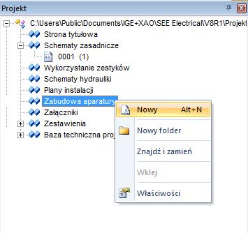 4. Zabudowa aparatur 4.1 Wprowadzenie Ten rozdział pokazuje, w jaki sposób tworzyć rysunki zabudowy aparatury np. w szafach, pulpitach.