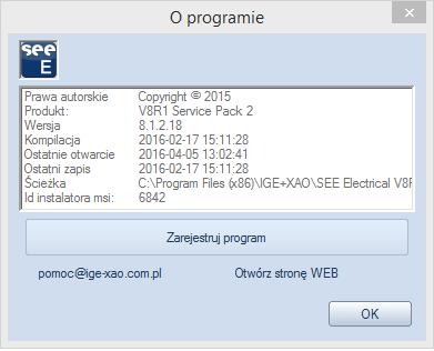 Uwaga: Przy pierwszym uruchomieniu należy skorzystać z Uruchom jako administrator.