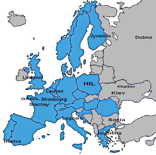 Blue NuPECC countries