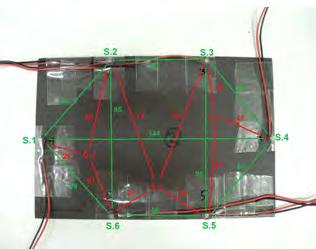 2, 3) in the so-called clock like configuration in order to take into consideration the acoustic anisotropy of the composite. Fig. 1.