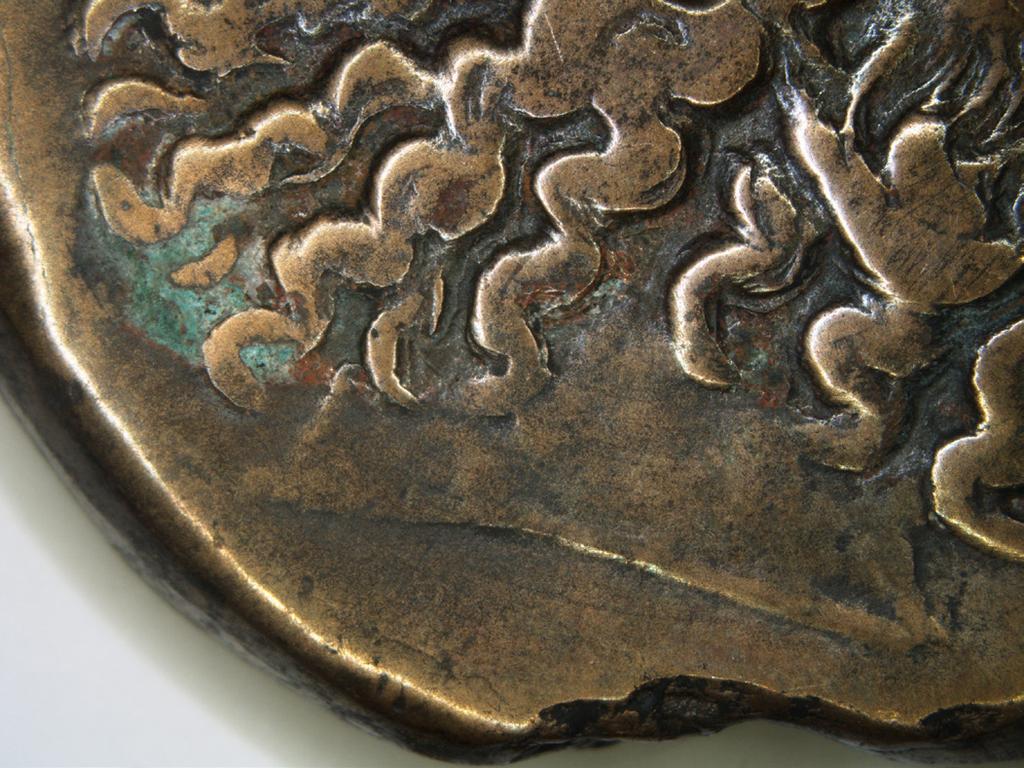 Tabela 1 Wyniki badania składu chemicznego metodą XRF. Moneta egipska z okresu Nowego Państwa, Ptolemeusz IV (221 205 p.n.e.) Stężenie pierwiastków (wt.