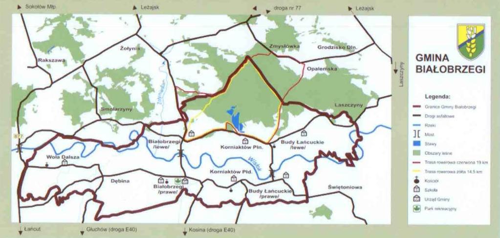 Mapa 6 Lokalizacja głównych obiektów na terenie