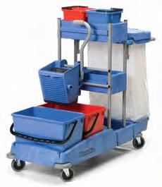 - 17 - cena bez DPH 408,00 VCN 1414 BK2 Štandard: - červené vedro 22 L - modré vedro 22 L - univerzálny žmýkač mopu AllMops Press - 2 nádoby - 2 vedierka 6 L - držiak na plastové vrece 1x120 L - báza