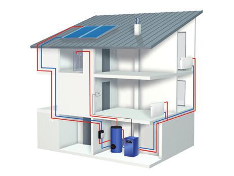 Ekonomiczny, kompaktowy, praktyczny Logano plus GB102 z jego niesamowitą, sezonową efektywnością energetyczną ogrzewania pomieszczeń sięgającą 93% (równoważną ze standardową sezonową sprawnością