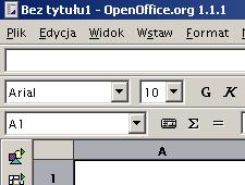 .2 Struktura arkusza Arkusz kalkulacyjny podzelony jest na wersze kolumny.