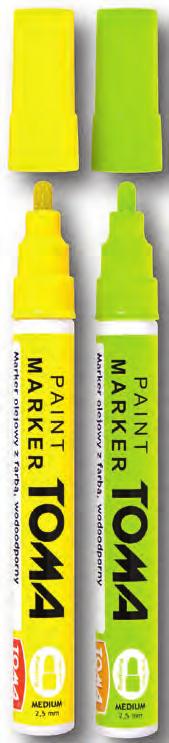 Marker olejowy PX-21, srebrny 23% na zam. Marker olejowy PX-21, zielony 23% na zam. Marker olejowy PX-21, złoty 23% na zam. Marker olejowy PX-21, żółty 23% na zam.