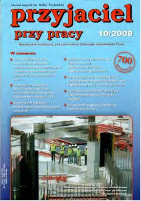 Nr 10 (700) PAŹDZIERNIK 2008 Goniąc oczekiwania 3 Bez fetyszu statystycznych mierników 6 Zarobić nielegalnie 10 Bezpieczeństwo pracy przy urządzeniach i instalacjach elektrycznych o napięciu do 1 kv