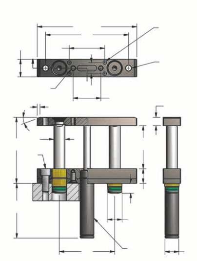 Azotowe podnośniki gazowe L2.180 200 dan / 4 lb. Patent Pending 31.8 1.2 2 x B 20 ø20.787 2 x M12 1/2 64 2.520 5.20 180 7.09 1 5.906 20.787 1.969 K T 26 1.024 4 x 2 x A M/ Listwa robocza (szyna) 15.