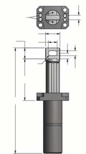 Azotowe podnośniki gazowe 40 1.575 6.236 85 3.346 65 2.559 LN.180 200 dan / 4 lb. 30 Między 1.181powierzchniami płaskimi Patented 12.472 60 2.362 Ramiona 2 x M10 G (pod śruby ściągające) 12 A 4 x M10.