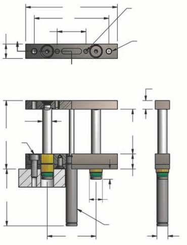 Patent Pending L2.090 90 dan / 200 lb. Azotowe podnośniki gazowe 25.984 1.969 160 6.30 130 5.118 ø16.630 T 2 x M10 3/8 K ø22g6.866 2 x B 26 1.024 2 x A M/ Listwa robocza (szyna) 15.